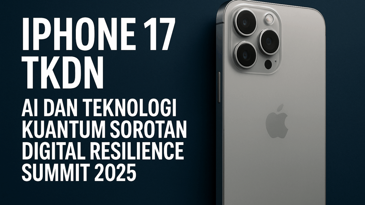 iPhone 17 TKDN resmi di Indonesia dengan sorotan AI dan teknologi kuantum di Digital Resilience Summit 2025
