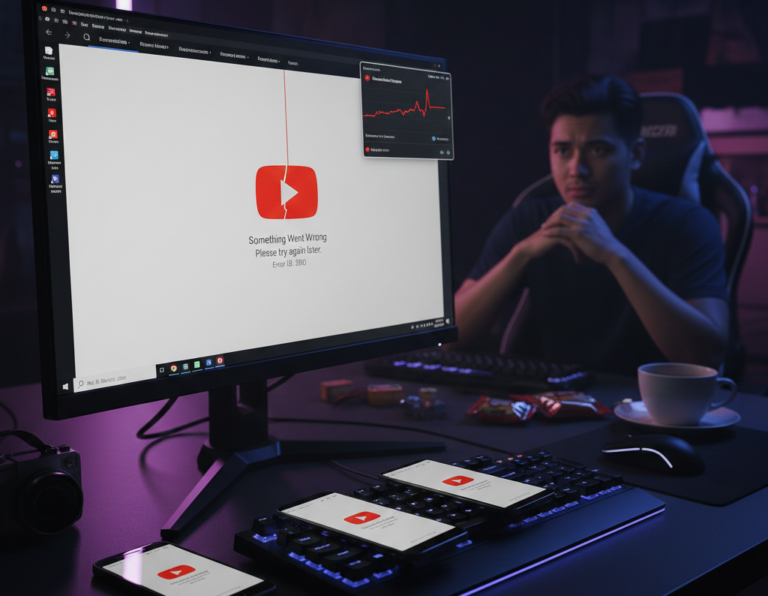 YouTube tidak bisa diakses dan hanya menampilkan layar putih pada 18 Februari 2026