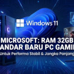 RAM 32GB Windows 11 direkomendasikan Microsoft sebagai standar PC gaming