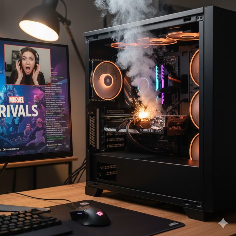 Kabel RTX 4090 berasap dan meleleh akibat konektor 16 pin tidak terpasang sempurna saat live streaming