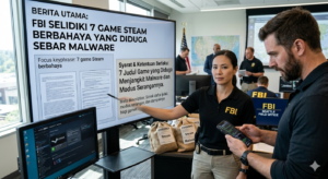 Ilustrasi FBI menyelidiki tujuh game Steam yang diduga mengandung malware
