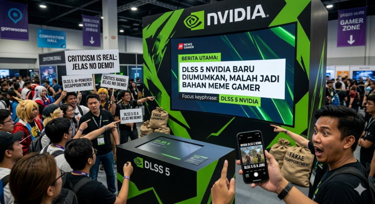 Ilustrasi DLSS 5 NVIDIA yang ramai dibicarakan gamer setelah diumumkan