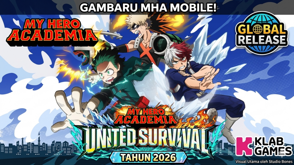Pengumuman game My Hero Academia United Survival dari KLab Games