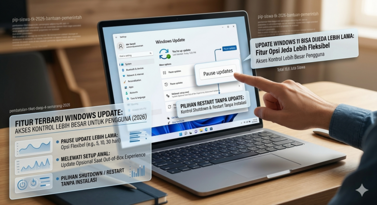 Update Windows 11 bisa dijeda lebih lama melalui pengaturan Windows Update