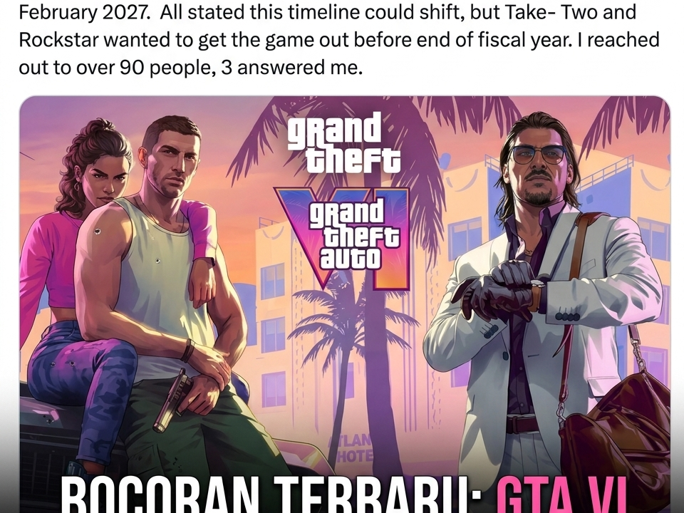 Rumor jadwal rilis GTA VI versi PC dari insider Rockstar