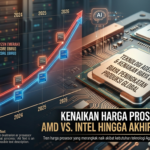 Grafik kenaikan harga prosesor AMD dan Intel tahun 2026