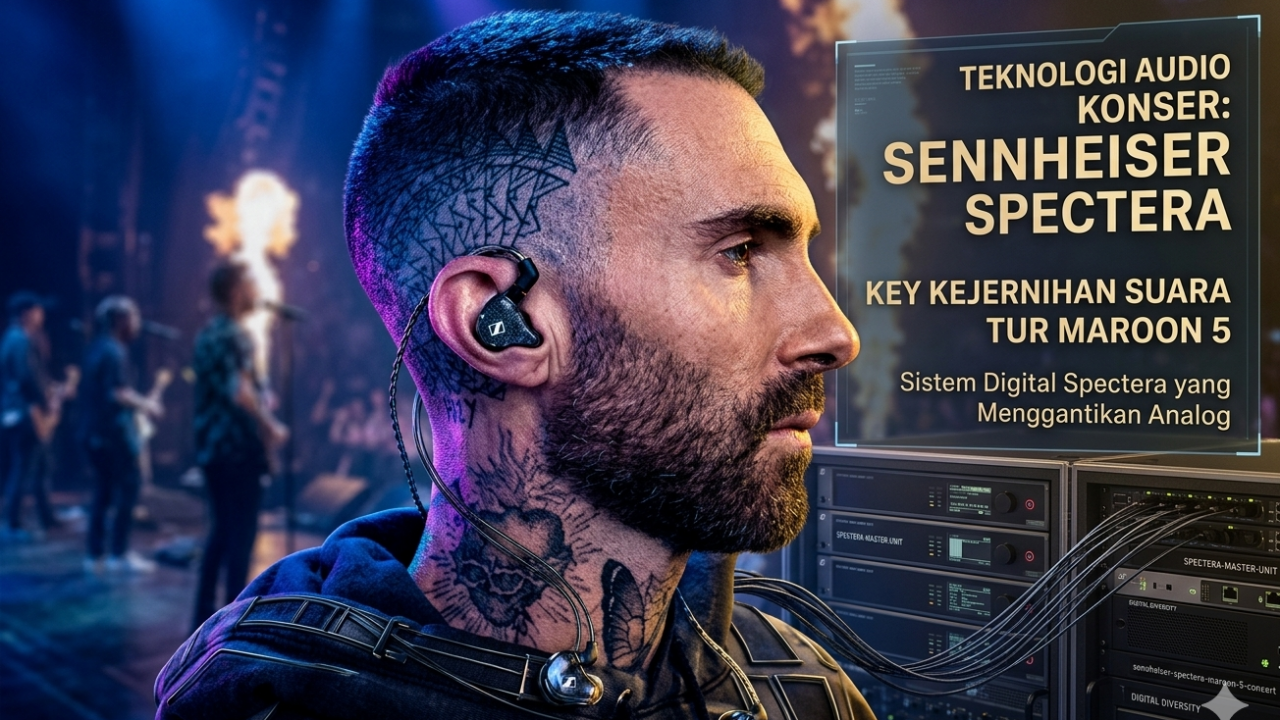Penggunaan Teknologi Audio Sennheiser Spectera pada konser Maroon 5