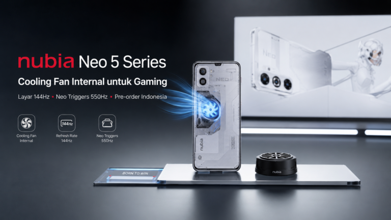 nubia Neo 5 Series dengan cooling fan internal untuk gaming