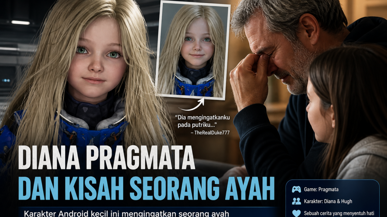 Diana Pragmata ayah teringat mendiang anaknya