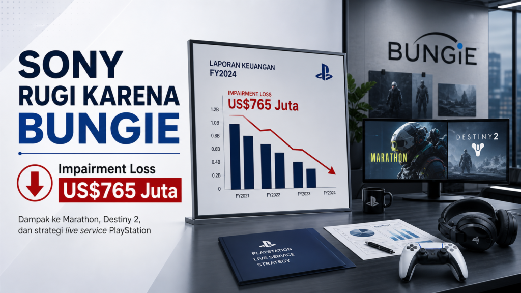 Sony rugi karena Bungie akibat impairment loss sebesar US$765 juta