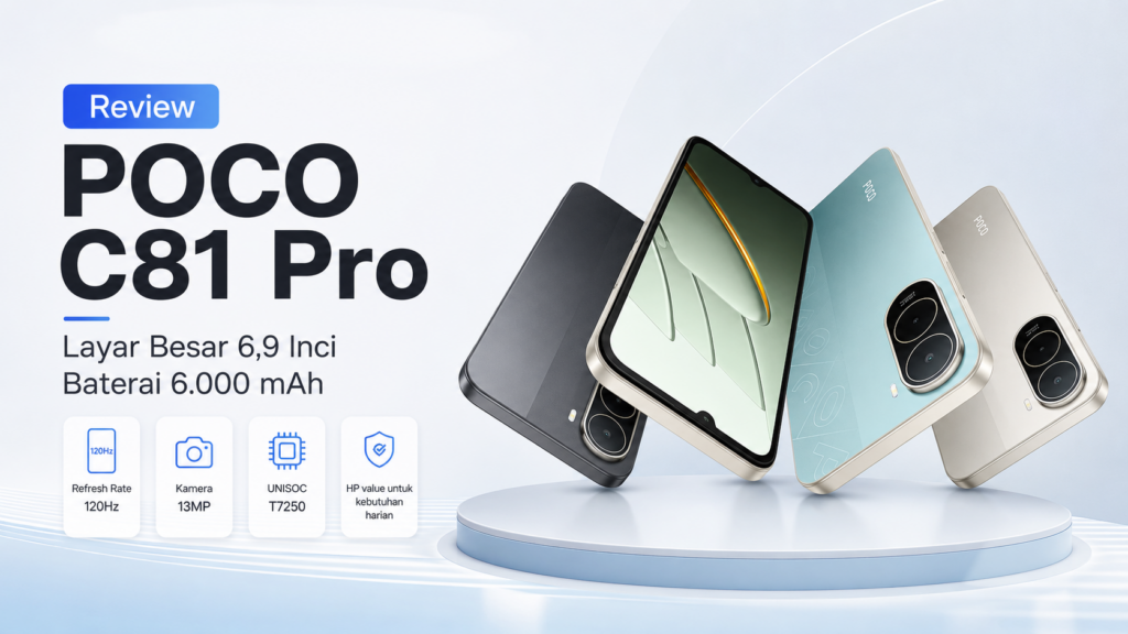 Review POCO C81 Pro dengan layar besar 6,9 inci dan baterai 6.000 mAh