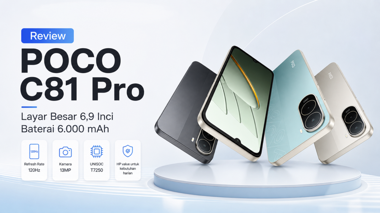 Review POCO C81 Pro dengan layar besar 6,9 inci dan baterai 6.000 mAh