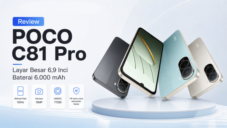 Review POCO C81 Pro dengan layar besar 6,9 inci dan baterai 6.000 mAh