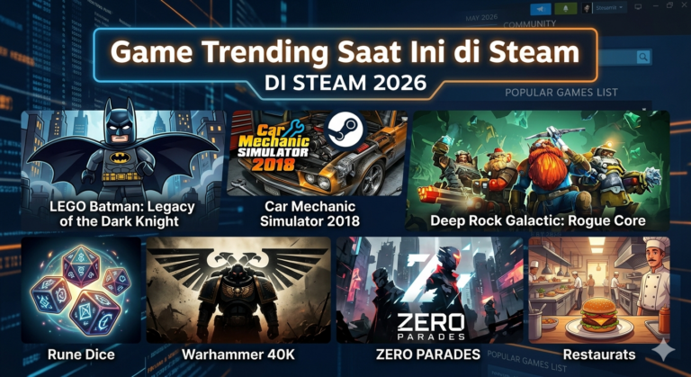 Game Trending Saat Ini di Steam 2026 dengan daftar game populer terbaru