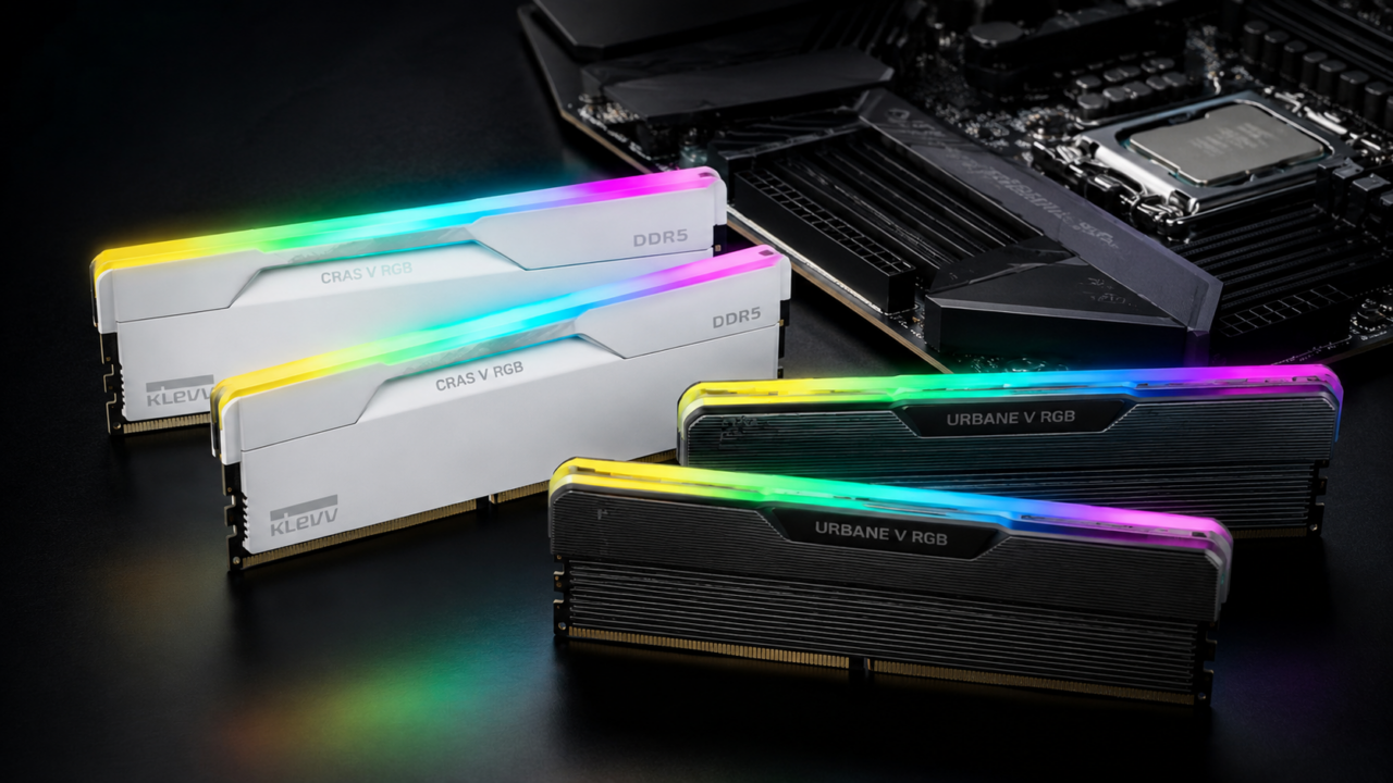 KLEVV DDR5 CRAS V RGB dan URBANE V RGB hingga 8400 MT/s