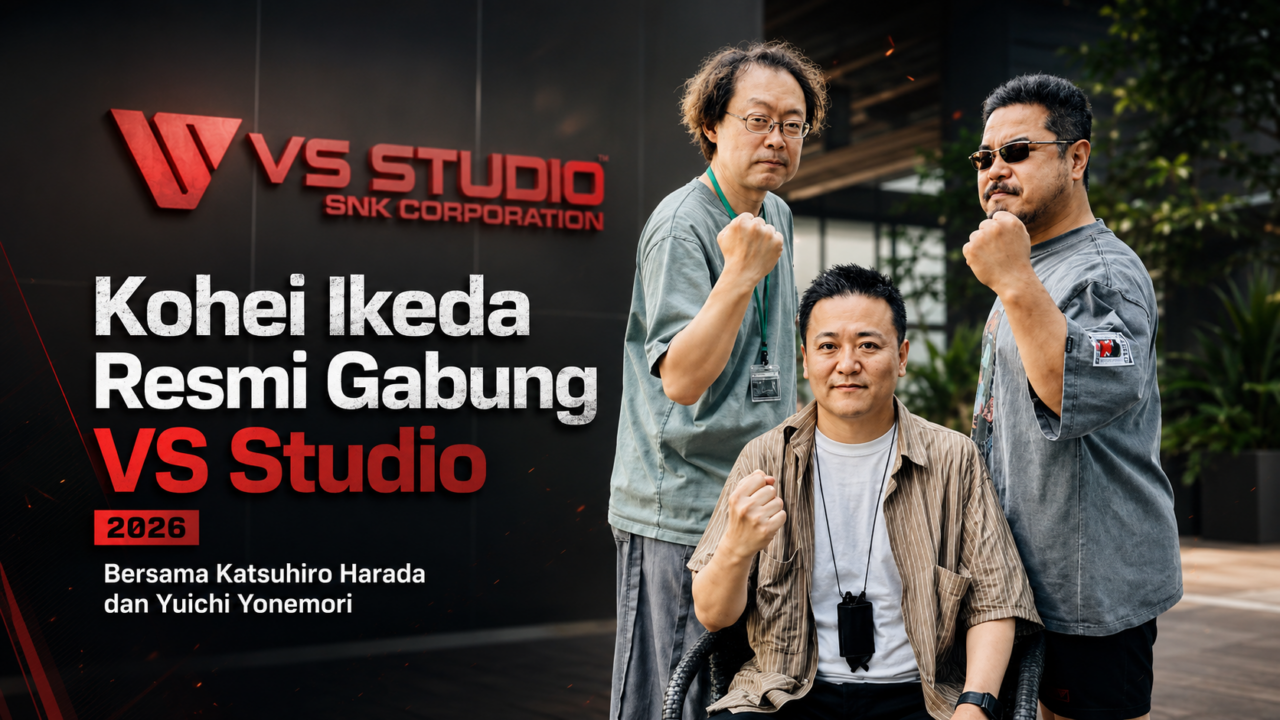 Kohei Ikeda gabung VS Studio bersama Katsuhiro Harada pada 2026