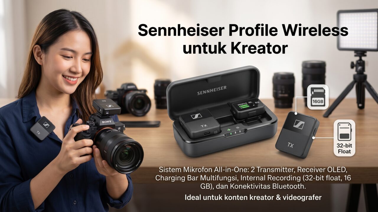 Sennheiser Profile Wireless untuk kreator konten dan videografer