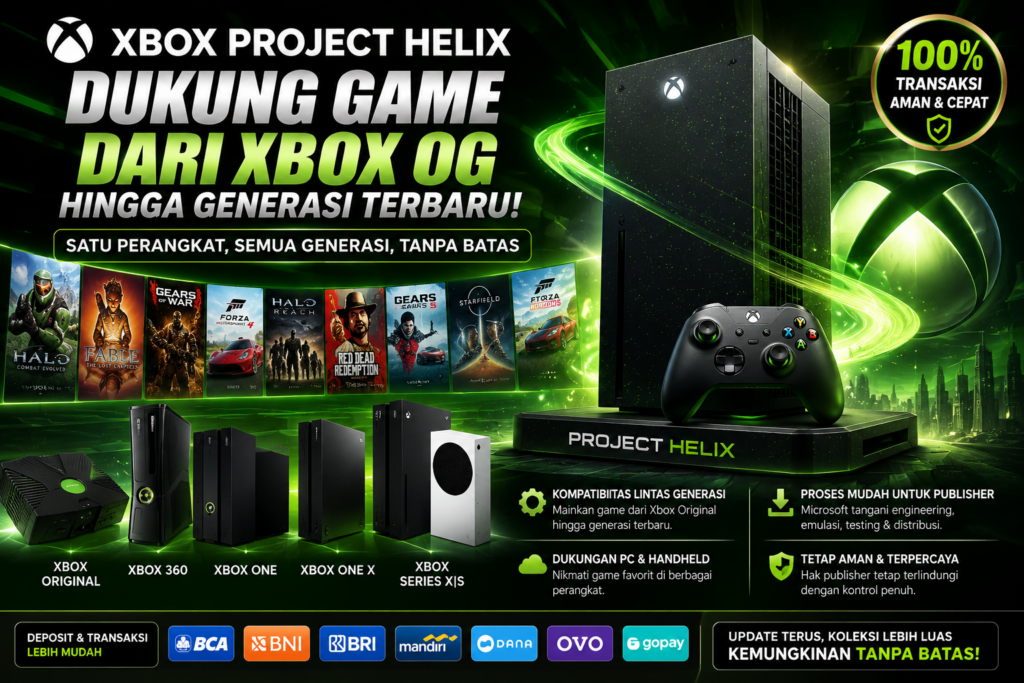 Xbox Project Helix dirumorkan mendukung game dari Xbox Original hingga Series X/S