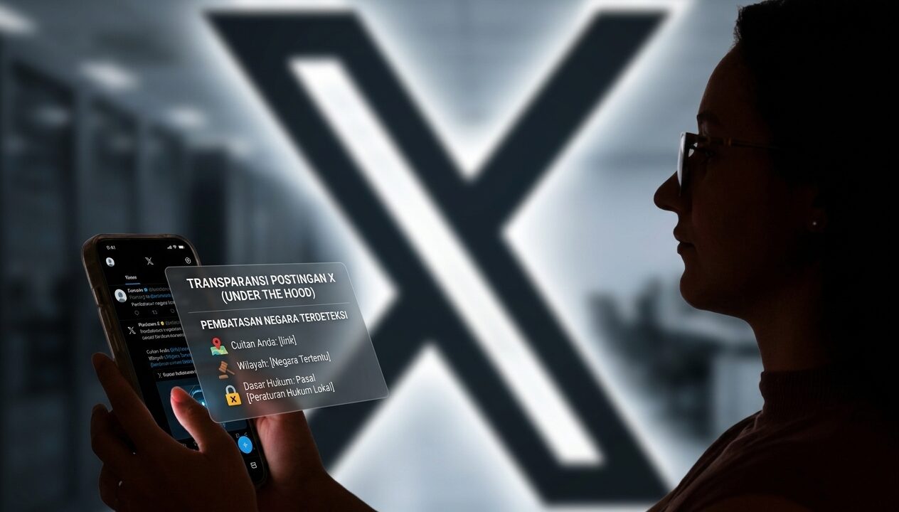 Menu transparansi fitur deteksi postingan X untuk pengguna aktif