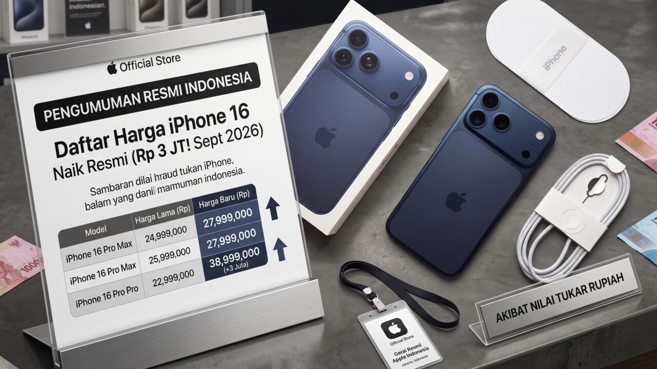 Daftar terbaru harga iPhone 16 naik di gerai resmi Indonesia