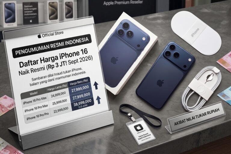 Daftar terbaru harga iPhone 16 naik di gerai resmi Indonesia