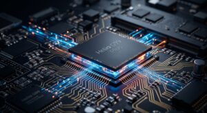 Ilustrasi prosesor cip MediaTek Helio G99 Plus terbaru untuk HP kelas murah yang mendukung RAM ngebut