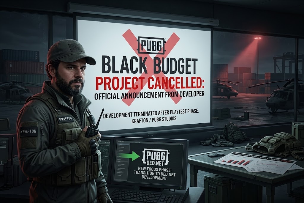 Pengumuman resmi game PUBG Black Budget dibatalkan.